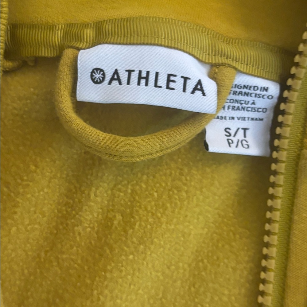Athleta Mustard Yellow Women's Hoodie - Picture 6 of 6